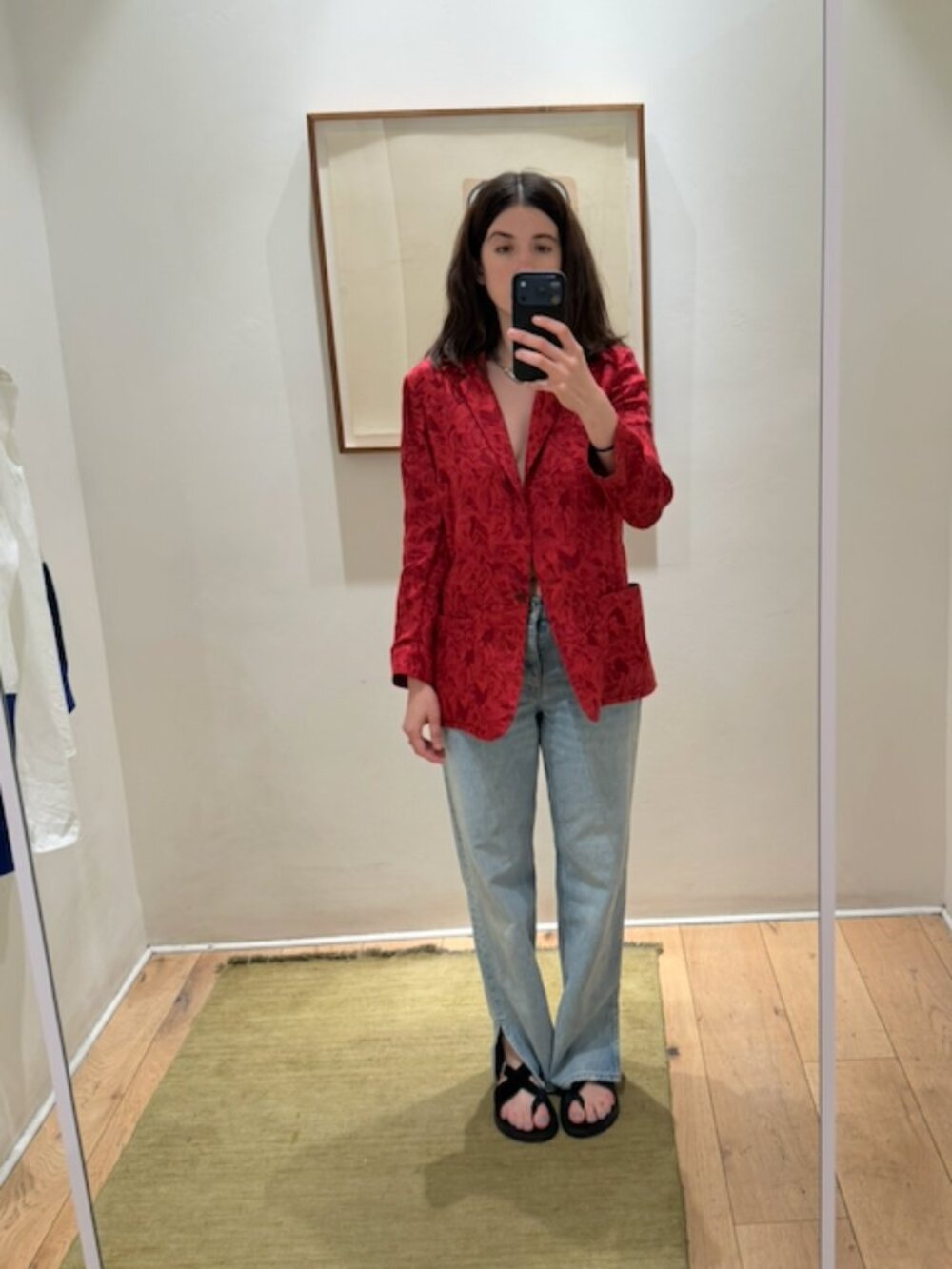 The Row (RED!) Silk Blazer - Size S extremely rare
